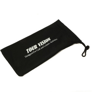 Étui à lunettes en microfibre Sakana, noir, rectangulaire, design simple et doux pour le rangement des lunettes - Product Image 4