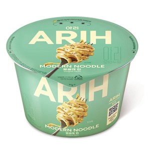 Pâtes frites à l'huile de palourde blanche coréenne pour 115g ARIH, fruits de mer instantanés non épicés - Product Image 1