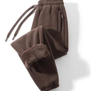 Pantalones Deportivos Extra Grandes de Alta Calidad para Hombre, Cintura Personalizable, Frente Plano, Cintura Elástica, Pantalones de Hombre con Tela de Lana - Product Image 3