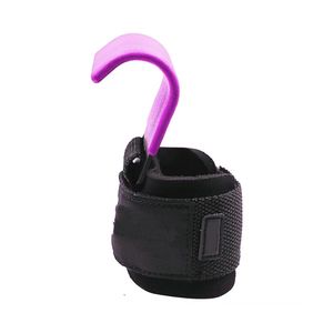 Ganchos de levantamiento de pesas de acero curvado con soporte de muñeca acolchado de neopreno, agarre antideslizante ajustable para levantamiento de potencia y entrenamiento de fuerza en el gimnasio - Product Image 4