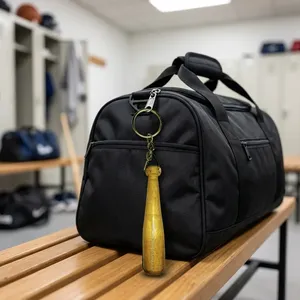 Llavero de Madera Personalizado con Forma de Bate de Béisbol, Llavero de Madera Dura Resistente, Logotipo Personalizado, Recuerdo Deportivo - Product Image 4