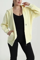 Sweat-shirt à capuche surdimensionné pour femmes Ever Glow, en polaire imperméable et anti-plis, avec applique étoile dorée sur la manche avant