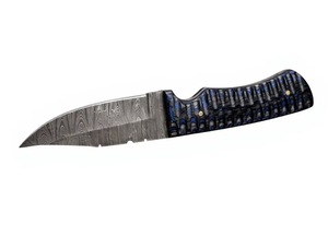 มีดเหล็กดามัสกัส ใบมีดแบบ Fixed Blade ปลายแหลม ด้ามจับแบบผสมผสาน ขนาด 20 ซม. - Product Image 2