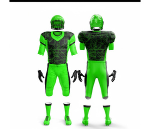 Uniforme de football américain professionnel – Séchage rapide et respirant |   Ensemble de football avec maillot et pantalon |   Polyester respirant - Product Image 1