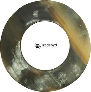 Anneau de serviette en corne fait main, écologique, style campagnard, accessoire de table décoratif haut de gamme Tradebyd - Product Image 4