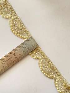 Encaje de Guipur Hecho a Medida, 100% Poliéster, Soluble en Agua, Estilo Vintage, con Bordado a Rayas, Colores Mezclados, para Boda - Product Image 6