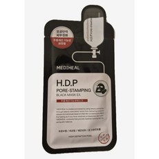 Mascarilla Negra Mediheal HDP Pore Stamping EX 25ml 5 Hojas 6 Unidades con Descuento, Ingrediente Principal Ácido Hialurónico y Péptidos para el Rostro - Product Image 1