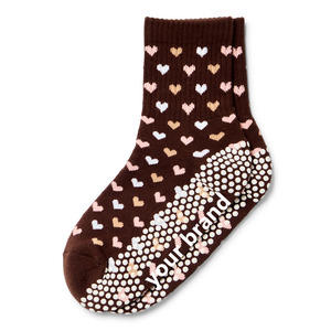 Chaussettes de trampoline antidérapantes personnalisées avec logo, pour Pilates, yoga, compression, tube, motif cœur, printemps-été - Product Image 1
