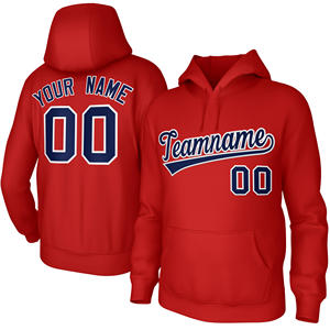 Custom Name and Number Waterproof Bomber <b>Jacket</b> Pullover Sweatshirt Red <b>Long</b> Sleeve for Women Autumn Casual Wear - Product Image 3