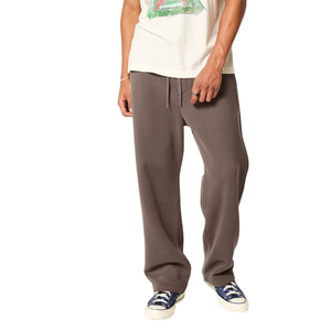 Pantalon de jogging en molleton épais pour homme, coupe décontractée, ample, avec taille élastique et cordon de serrage - Product Image 4