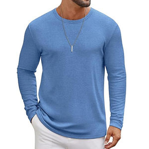 T-shirts à col rond unis et élégants pour hommes, décontractés, à manches longues, pour le gaming, le sport, les athètes, unisexe, pour garçons et l'école - Product Image 1