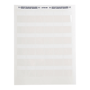 Étiquettes autocollantes en polyester Brady LaserTab A4 pour l'identification des câbles et des équipements de laboratoire - Product Image 2