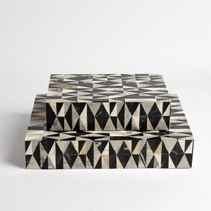 Boîte à bijoux pour femmes et filles, boîte en bois de haute qualité avec motifs en résine, en noir et couleur, exportée par ColorCraftera - Product Image 2