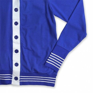 Customizable <b>Thick</b> Anti-Pilling V-Neck University <b>Cardigan</b> Wool/Cashmere Front Embroidered Logo Casual Style for Winter - Product Image 4