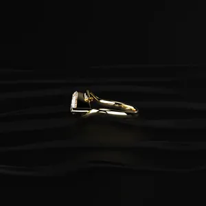 D-E VVS-VS Clarity IGI Certified Marquise Labgrown Diamond <b>Ring</b> With Bypass Setting Sparkling <b>Ring</b> for Women From <b>Indian</b> Supplie - Product Image 2