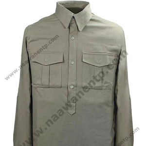 Camisetas de Punto Personalizadas con Logotipo OEM, Manga Larga, 100% Algodón, Estilo Alemán de la Segunda Guerra Mundial para Hombre - Product Image 6