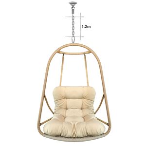 Sedia a dondolo pieghevole JESE a forma di uovo, capacità 300 libbre, per uso interno ed esterno - Product Image 2