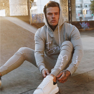 Gray Polyester <b>Slim</b> Fit Fleece <b>Jogger</b> Pants Men Casual Sweatpants Drawstring Elastic Waist Side Pockets Quick Dry Streetwear - Product Image 5