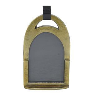 Living Room Tabletop Brass <b>Antique</b> Finish Stirrup Photo <b>Frame</b> For Events Corporate Gifts Items - Product Image 5