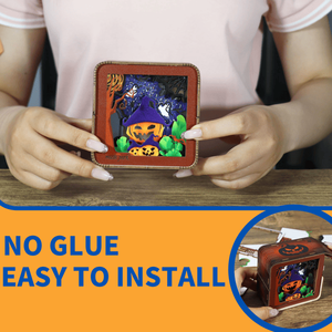 Puzzle 3D in Legno per Adulti, Kit Modello Luci Notturne di Halloween, Decorazioni da Scrivania e Regali di Compleanno per Donne - Product Image 4