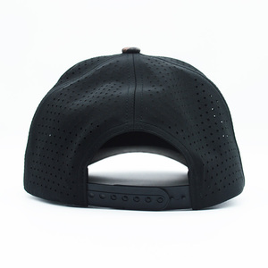 Custom Logo Camouflage Hat 5 Panel Rope Waterproof Structured Nylon Laser Perforated Trucker <b>Baseball</b> Hat Snapback <b>Caps</b> - Product Image 3