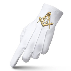 Guantes Masónicos de Primera Calidad, Colores Personalizados, Algodón Suave, Ecológicos, Transpirables, Duraderos, para las Cuatro Estaciones, para Exteriores - Product Image 6