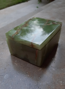 Caja de Joyería de Ónix Verde Hecha a Mano con Acabado de Alto Brillo, Elegante Caja de Almacenamiento de Joyas y Caja de Regalo de Lujo para Compradores Mayoristas - Product Image 2