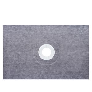 Kit per Doccia Impermeabile 38''x60'' con Flangia Centrale in ABS da 4'' e Griglia in Acciaio Inox da 4'' con 2 Membrane Impermeabili Sovrapponibili - Product Image 1