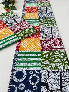 Tela africana con estampado de cera inspirada en Kenia y tela Ankara con elegantes diseños para vestidos, atuendos y proyectos de manualidades - Product Image 5