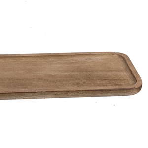 Assiettes de service en bois d'acacia naturel longs plateaux rectangulaires pour salle de bain décor de comptoir de cuisine sandwich fromage apéritif utilisation - Product Image 2