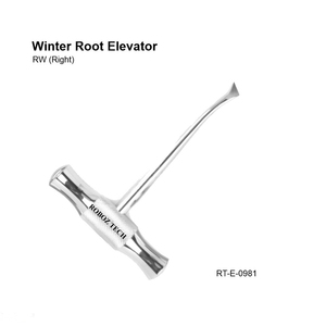 Élévateur dentaire manuel ergonomique War-Wick James, coudé à gauche, en acier inoxydable, certifié CE, Roboz Tech Pakistan - Product Image 5