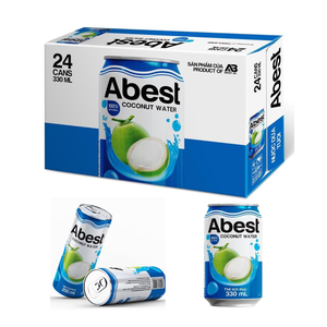 น้ำมะพร้าวออร์แกนิค 100% 330 มล. น้ำผลไม้เข้มข้นบรรจุกระป๋อง พร้อมน้ำตาลทรายอบแห้ง วัตถุดิบจาก ABEST Organic Coconut - Product Image 6