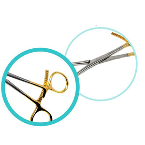 Pinces à couronne courbées TC Keramo Grip avec inserts diamantés en acier inoxydable, instruments chirurgicaux orthopédiques manuels de type dur - Product Image 3
