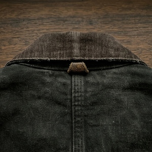 Customized Fashion Heavyweight Cotton Waterproof <b>Jacket</b> Winter Hunting Street <b>Canvas</b> Vintage Zip up <b>Work</b> <b>Jacket</b> Men - Product Image 5
