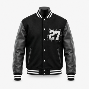 Chaqueta Varsity Unisex Personalizada, Transpirable, Ecológica, Resistente al Viento, con Cuerpo de Lana, Fabricante OEM de Marca Privada - Product Image 1