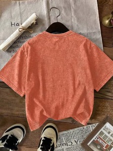 Camisetas Oversize para Hombre de Fácil Colocación, Lavado Ácido, OEM, 100% Algodón Pesado, Transpirables, Manga Corta, Personalizables, de Secado Rápido, Estilo Vintage - Product Image 2