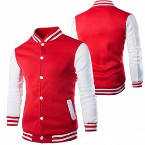 Custom Men's Varsity Jacket Premium Wool Blend Letterman Coat Rib Knit Collar Private Label OEM ODM Wholesale Outerwear - Product Image 5