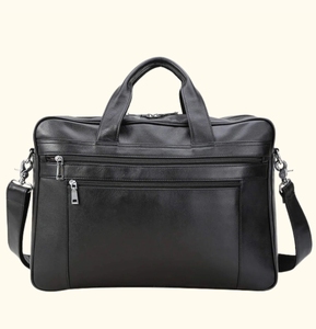 Maletín de Cuero Vintage para Portátil, Maletín de Cuero para Hombre, Bolsa de Trabajo de Cuero Marrón, Bolsa de Mensajero para Portátil, Bolsa de Viaje de Negocios para Oficina - Product Image 4
