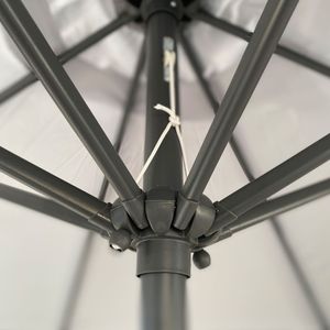 Ombrellone da Esterno in Alluminio con 8 Stecche Robuste e Protezione UV 50+, Inclinazione a Pulsante, Ombrellone da Mercato Durevole - Product Image 3