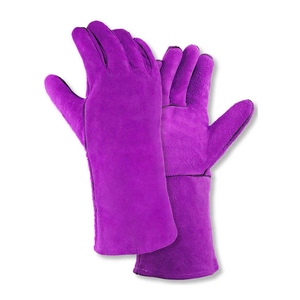 Guantes de Soldadura de Cuero Vacuno de Primera Calidad, Resistentes al Fuego, Resistentes a la Abrasión, Guantes para Asar a la Parrilla - Product Image 3