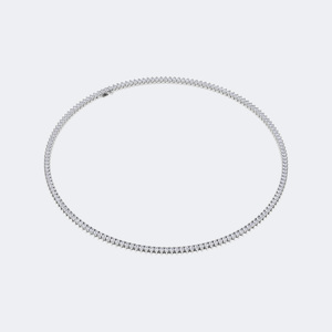 Collier tennis en diamants ronds sertis à griffes 8,60 CTW - Product Image 2