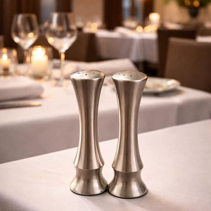 Classic Metal <b>Salt</b> And Pepper <b>Shaker</b> Set For Restaurant Hotel And Home Use Functional And Stylish Seasoning Set From India - Product Image 1