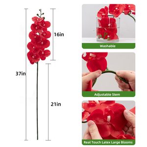 THAF-013 Tiges florales de Phalaenopsis, raffinées brindilles d'orchidées en latex pour la décoration esthétique des pièces et les arrangements floraux de célébration - Product Image 3