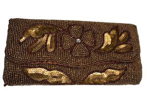 Bolso de mano de noche con bordado de fiesta de cuentas de lujo de alta calidad con acabado de estilo de joyería de declaración de Hiba Enterprises - Product Image 2