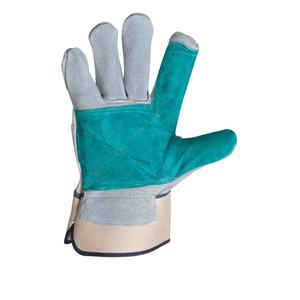 <b>Thermal</b> Daily Use Rigger Safety <b>Gloves</b> Leather Cow Split for <b>Work</b> Construction From Pakistan - Product Image 2