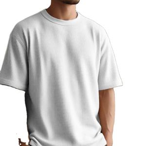 Nuevas Camisetas de Hombre 2026 de Alta Calidad, 100% Algodón Tejido, con Logotipo Frontal, Estilo Urbano, Corte Regular, Estampado Personalizado, MOQ Bajo - Product Image 5