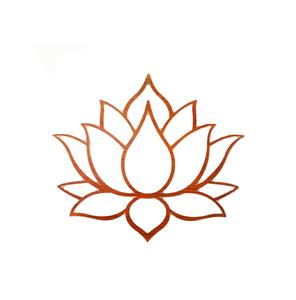 Décoration murale en bois Fleur de lotus 10.6X10.6 pouces Mandala-Art mural en bois suspendu avec motif gravé Fleur de vie en bois - Product Image 1