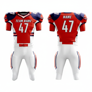 Conjunto de Uniforme de Fútbol Americano Personalizado 2026, Unisex, Manga Corta, Jersey de Equipo con Logotipo Impreso, Personalización de Color, Fabricante OEM, Venta al Por Mayor - Product Image 1