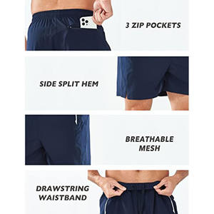 กางเกงขาสั้นวิ่งออกกำลังกายผู้ชาย แห้งเร็ว ใส่สบาย ระบายอากาศดี เหมาะสำหรับเล่นบาสเก็ตบอลและใส่ไปชายหาด - Product Image 3