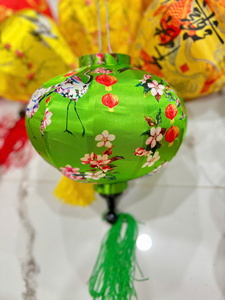 Silk Lanterns Waterproof Bamboo Silk Lanterns Hanging Lights For Outdoor Garden Wedding Vietnam Silk Lanterns Decor - Product Image 5